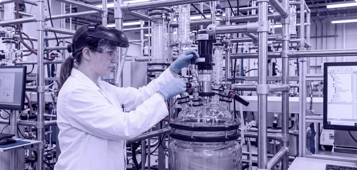 Process chemists representative laboratory scene